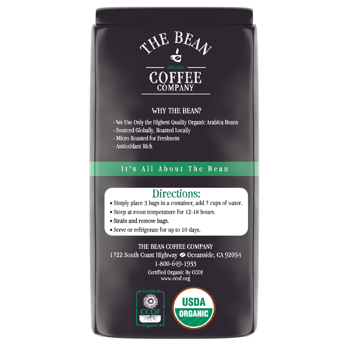 Organic Cold Brew Coffee Packs