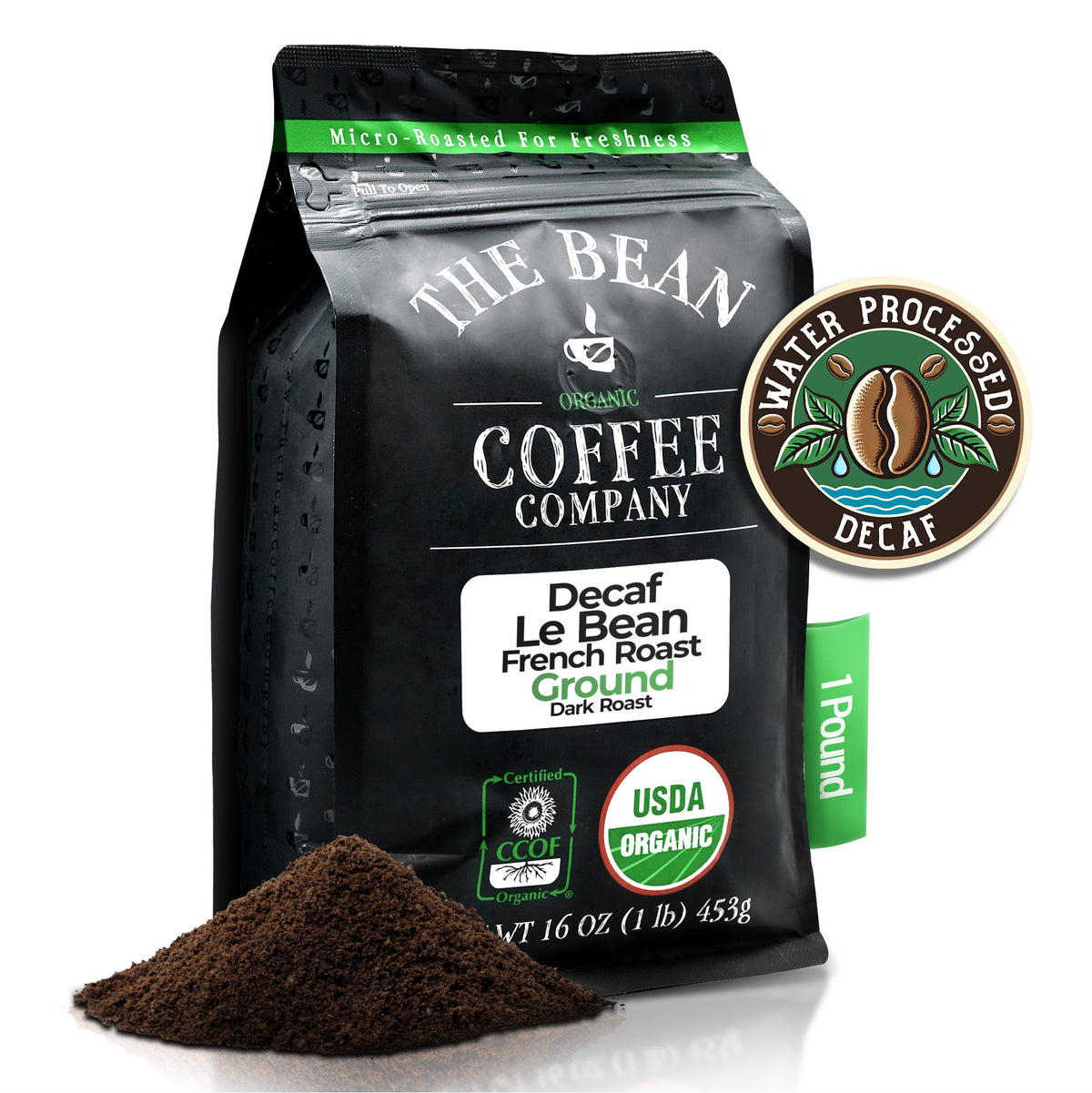 DECAF Organic Le Bean ~ Dark French Roast Coffee