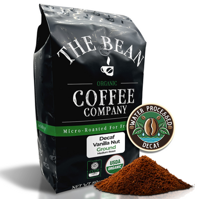 DECAF Organic Vanilla Nut Flavored Coffee
