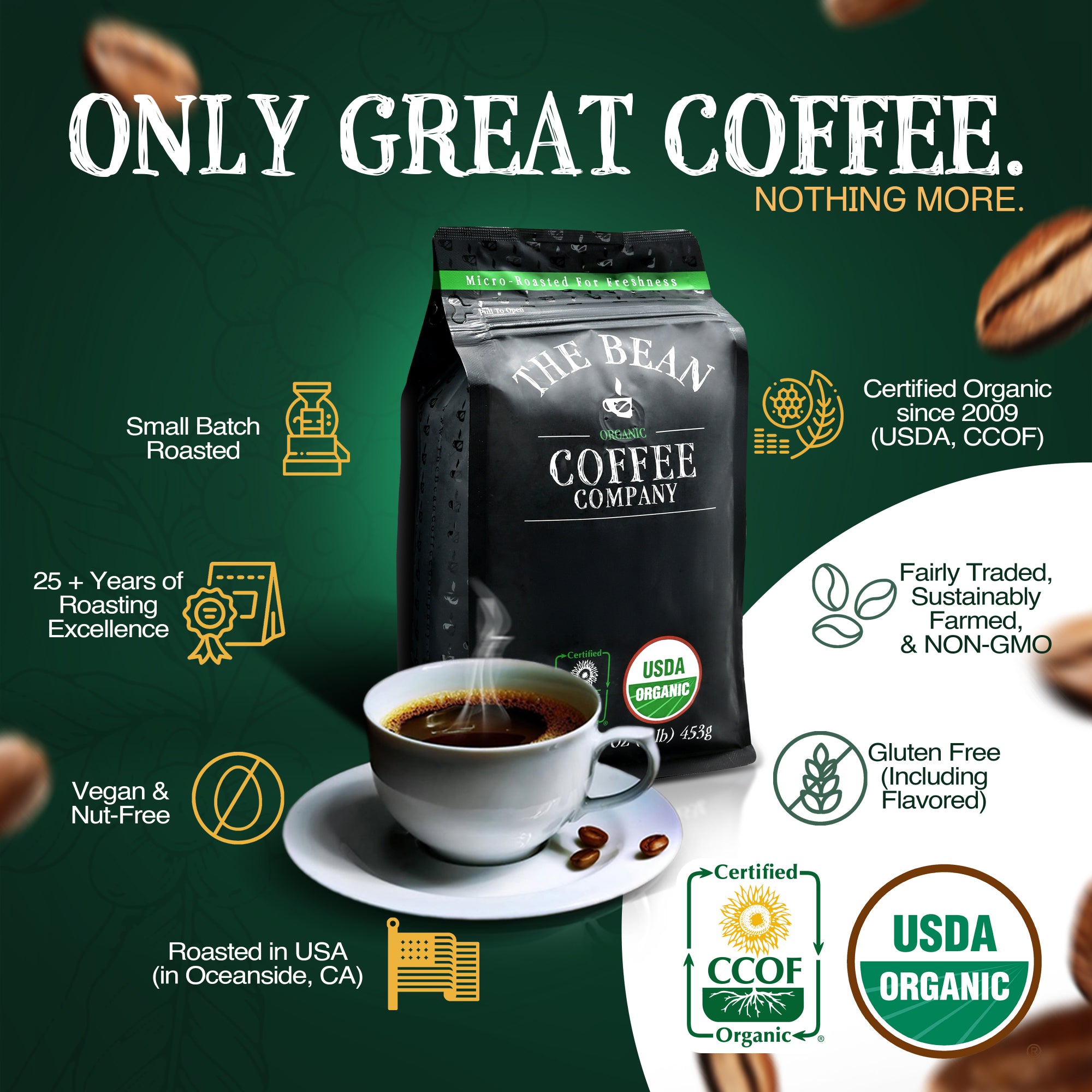 Organic Mocha Java Coffee - The Bean Coffee Company