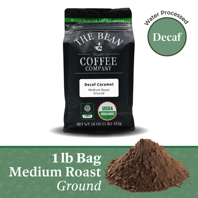 DECAF Organic Caramel Flavored Coffee
