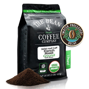 DECAF (Half Caff) Organic 50/50 French Roast