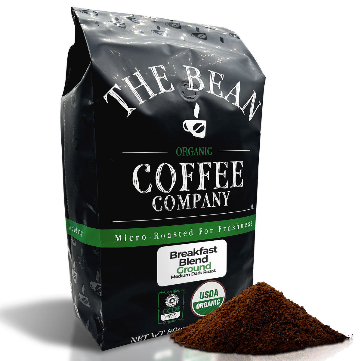 Organic Breakfast Blend Coffee, 5 lb ground bag