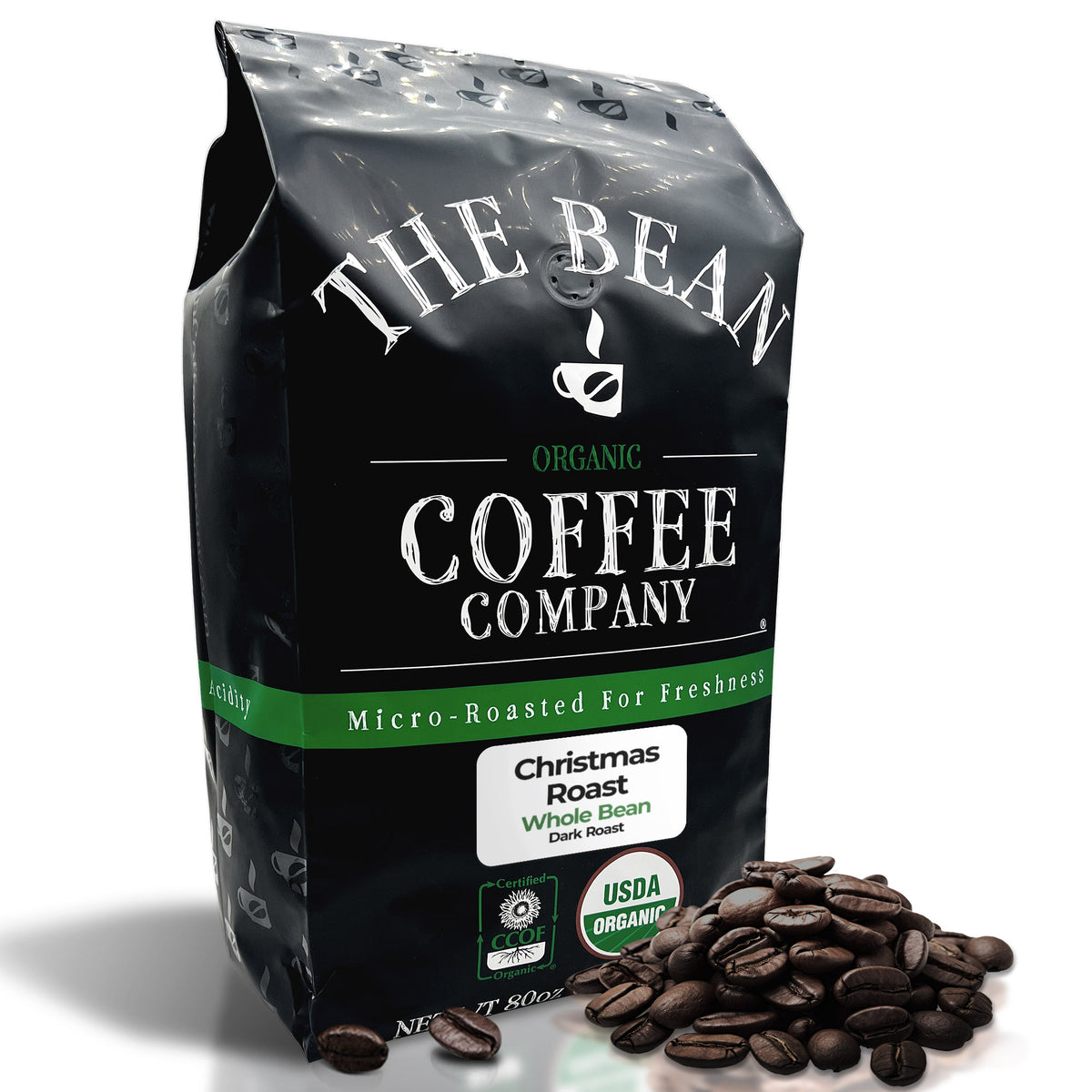 Organic Christmas Roast Coffee, 5 lb whole bean bag