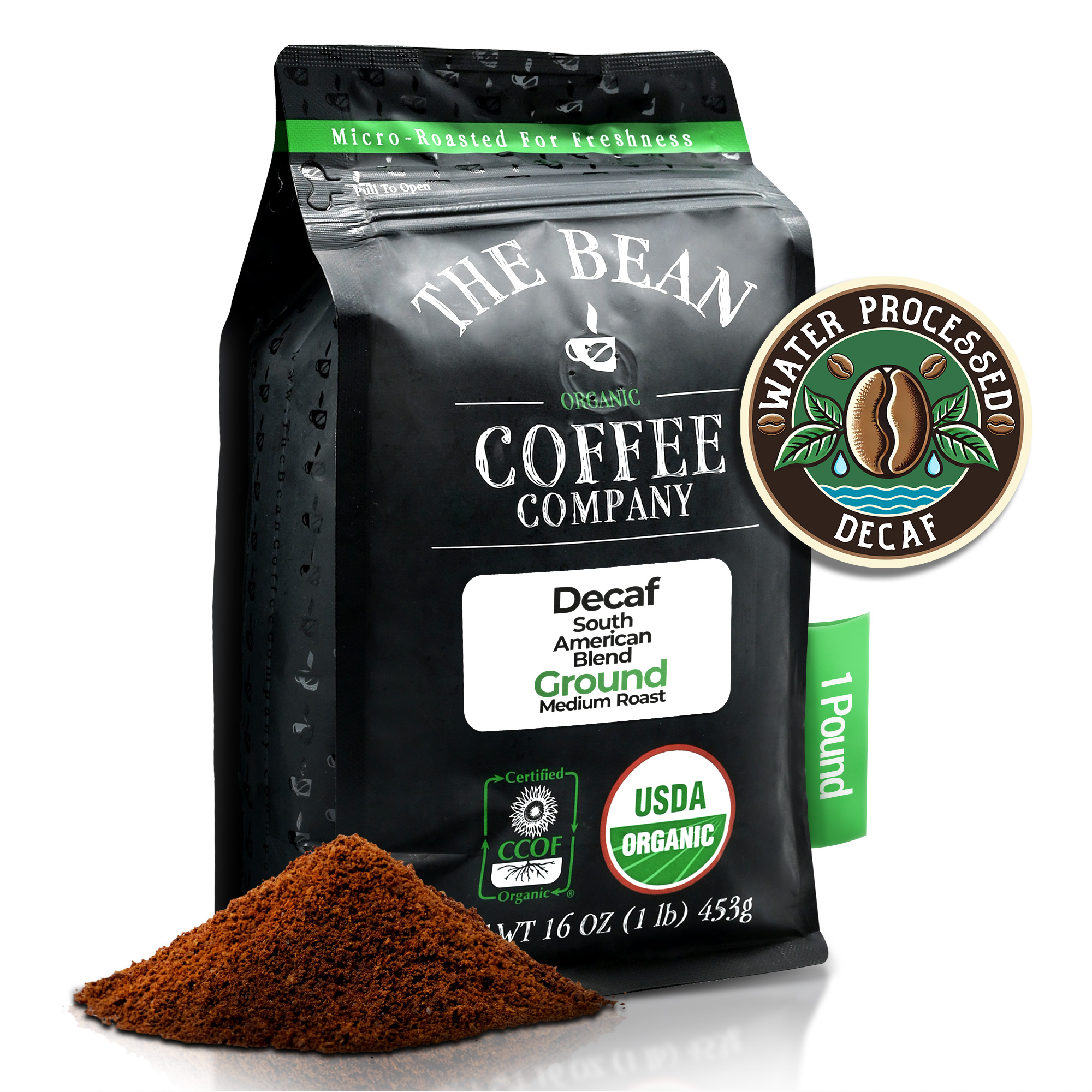 Organic Decaf South America Blend | Swiss Water Decaf - The Bean Coffee ...