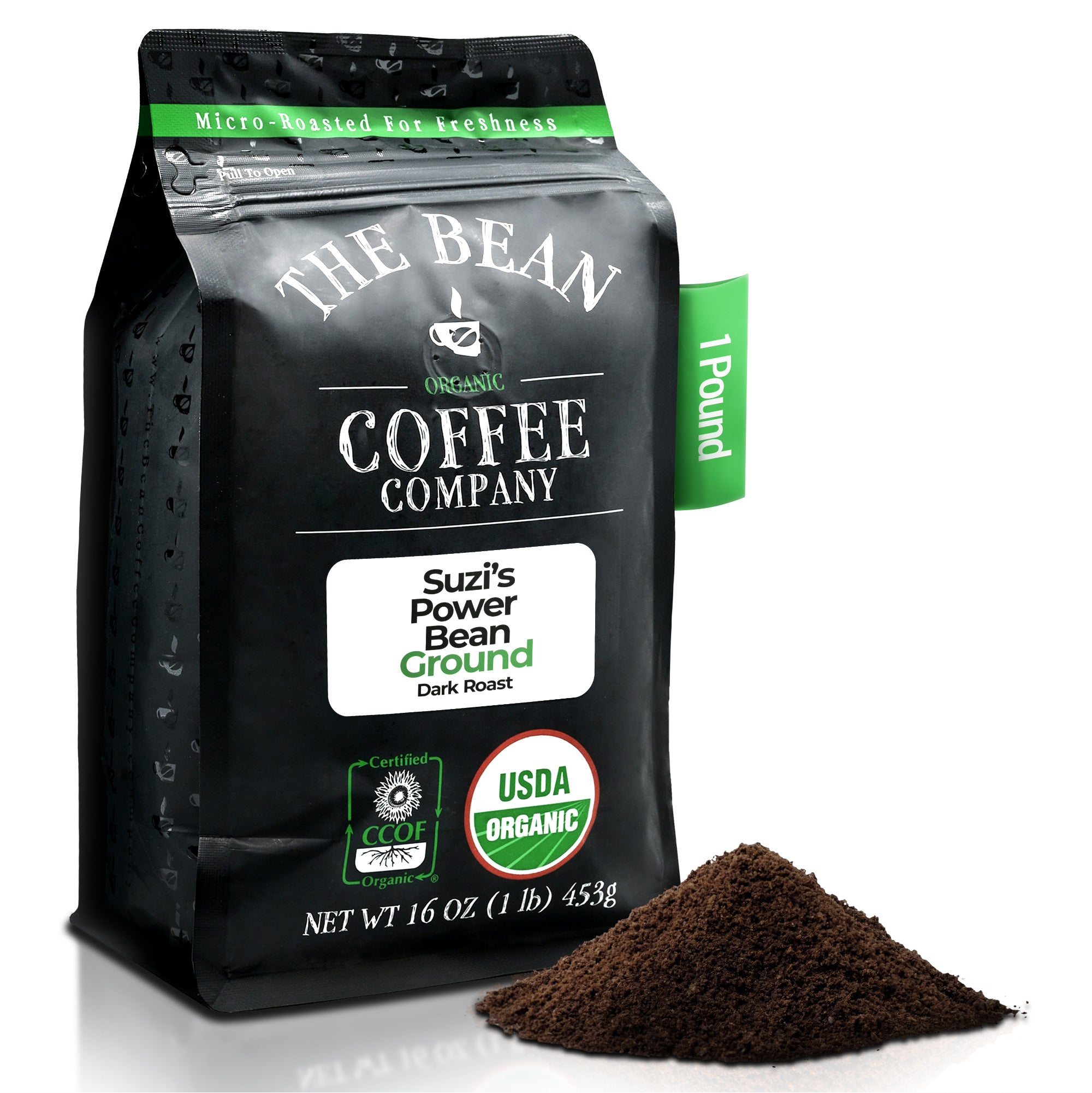 Organic Suzi's Power Bean Coffee | Bold Dark Roast - The Bean