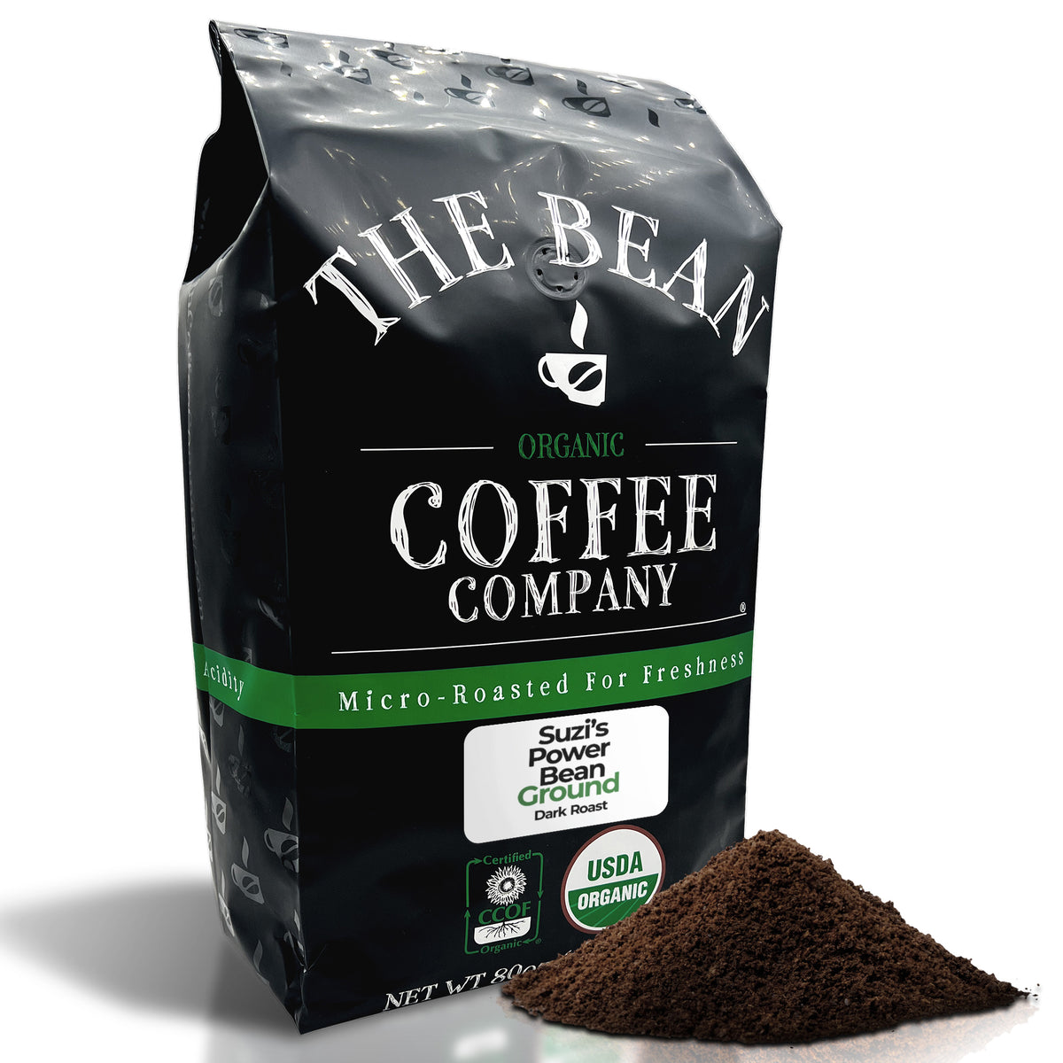 Organic Suzi's Power Bean Coffee, 5 lb ground bag