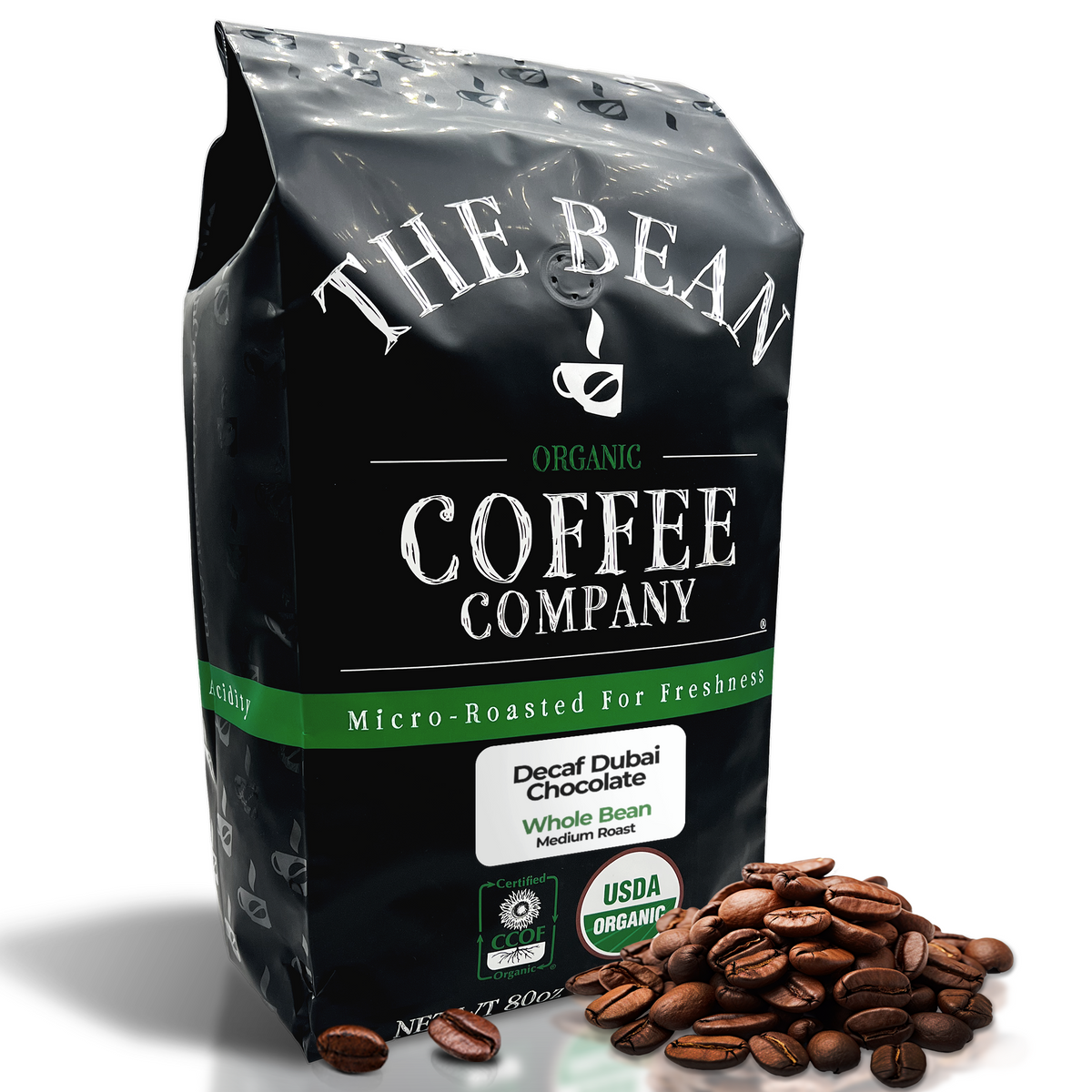 Organic Decaf Dubai Chocolate Coffee — Swiss Water Medium Roast